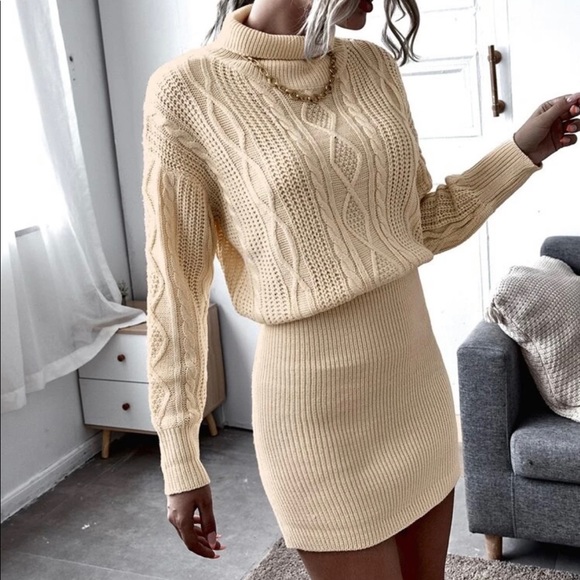 Dresses & Skirts - Mock neck sweater dress